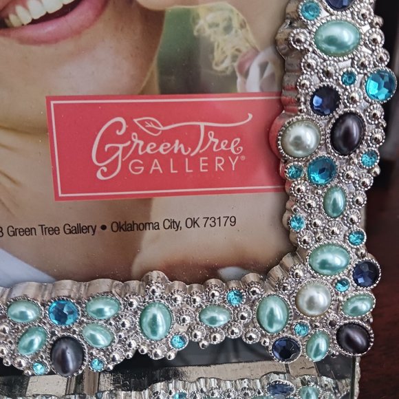 New Green Tree Gallery Picture Frame 4 x 6 With Rhinestones - Picture 2 of 2